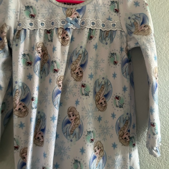 Disney Frozen Girls Flannel Nightgown - Picture 3 of 3